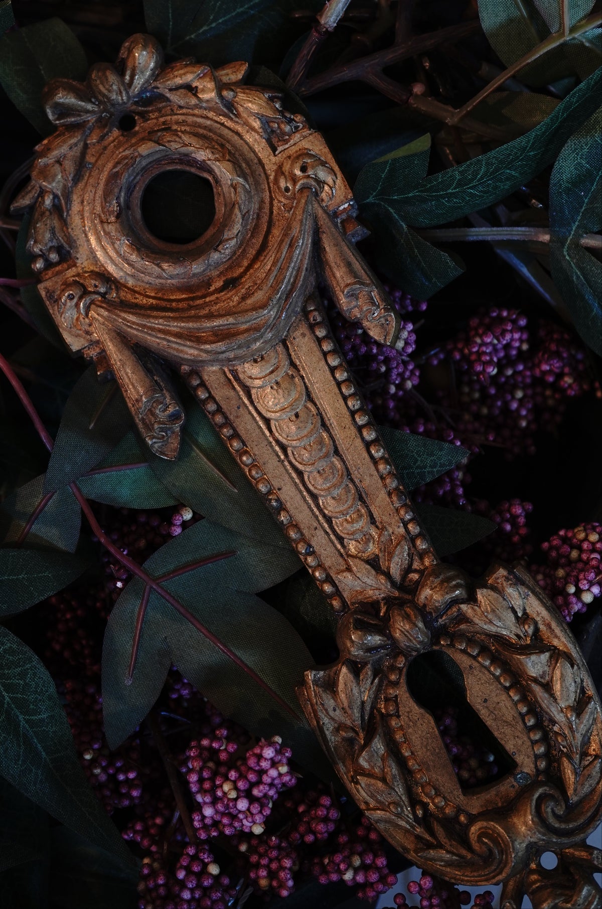 French Bronze Escutcheon Plate