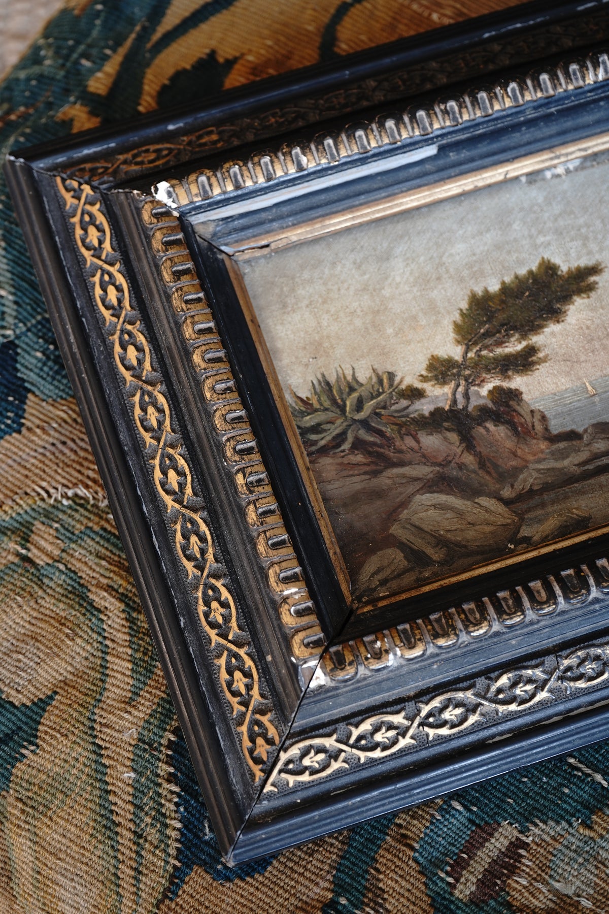 Antique Nautical Seascape Painting
