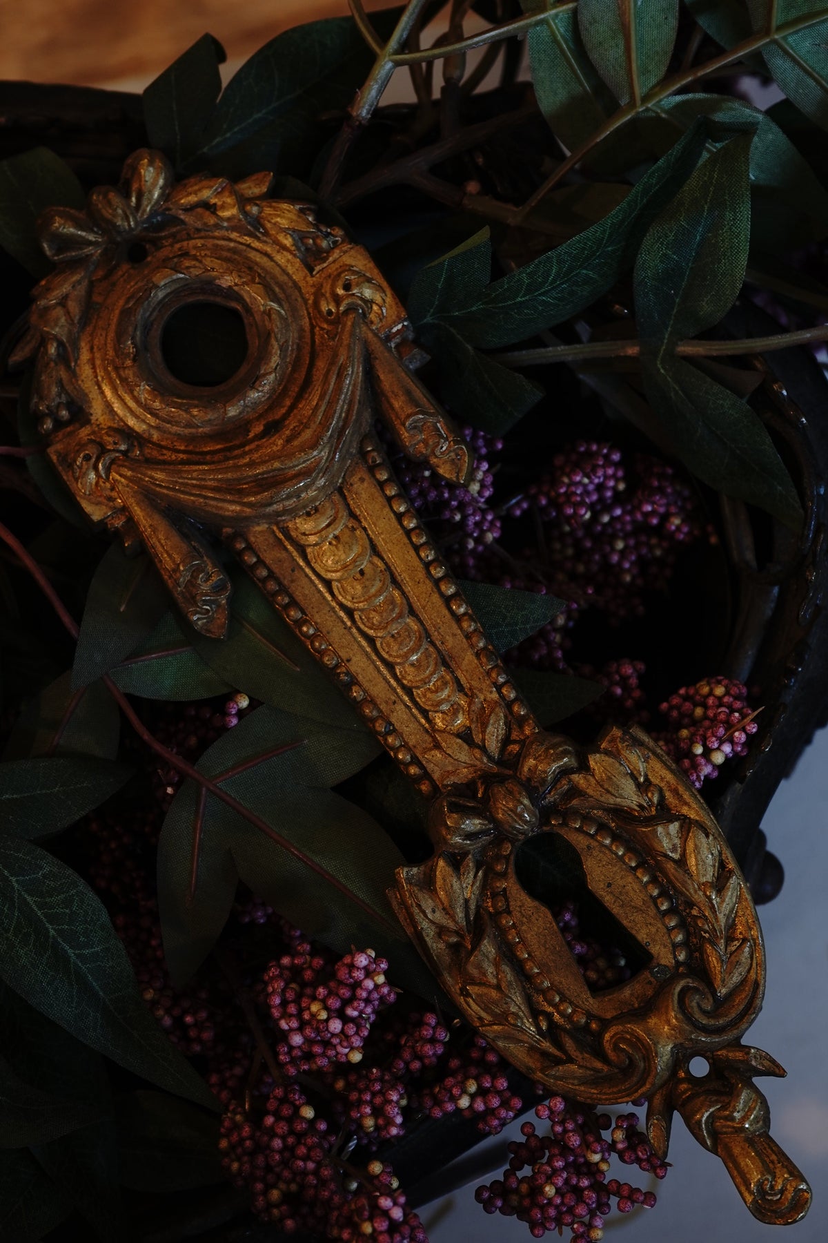 French Bronze Escutcheon Plate