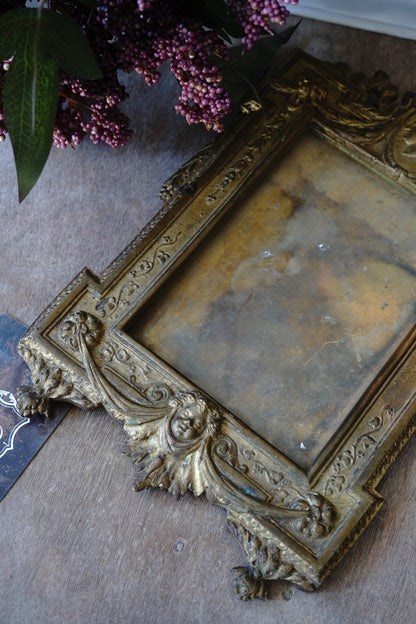 Antique French Gilt Bronze Empire Picture Frame
