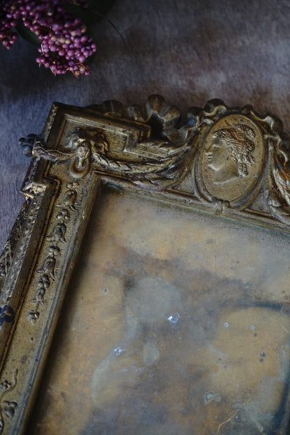 Antique French Gilt Bronze Empire Picture Frame