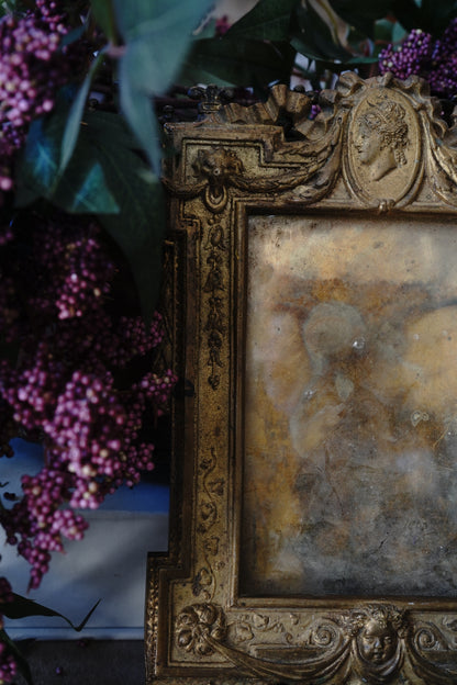 Antique French Gilt Bronze Empire Picture Frame