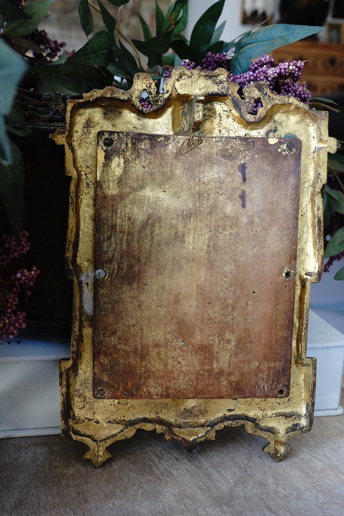 Antique French Gilt Bronze Empire Picture Frame