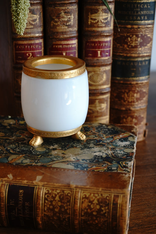 Vintage Sevres Opaline Match Holder