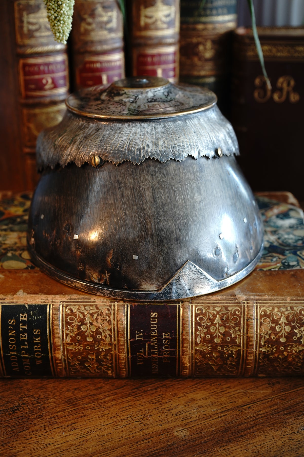 Antique Commemorative Horse Hoof Trophy (Norton)