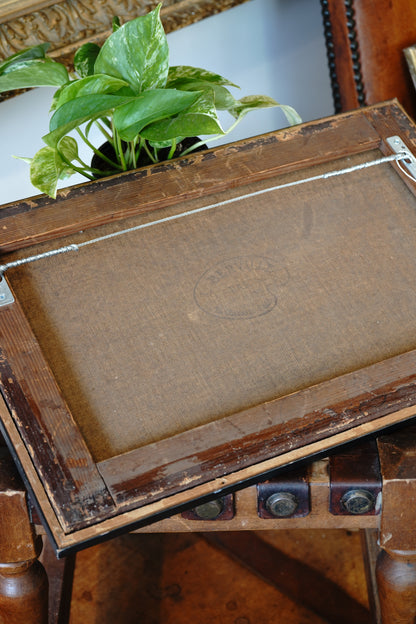 Antique Painting of Fish and Table Setting